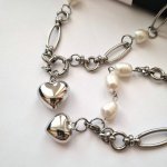 Цепь с жемчугом и браслет