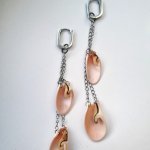 Подвески на серьги длинные ракушки