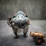 Вязаная миниатюрная игрушка Крысик-пират Джонни Сильверино