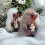 Брошь Ëжик с узелком