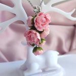 Подвеска с пионами