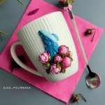 Ложка с пионами