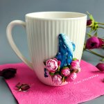 Кружка «Кит в пионах»