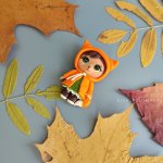 Брошь «Лисёнок»