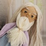 Кукла вязаная интерьерная «Профессор Дамблдор»