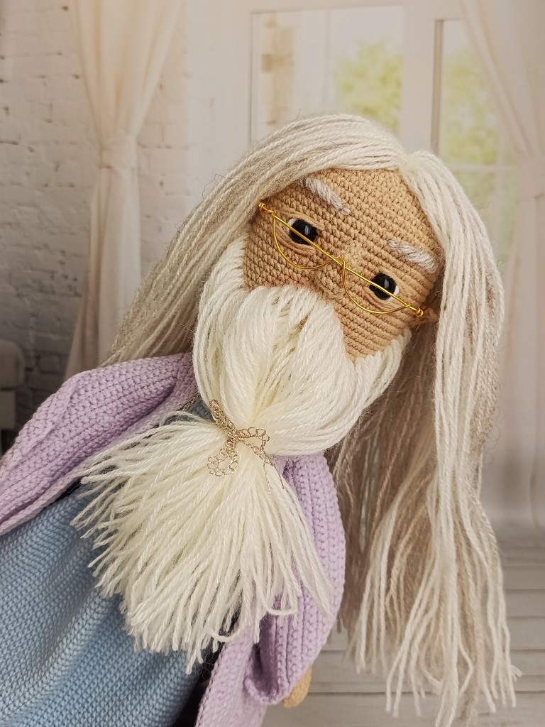 Кукла вязаная интерьерная «Профессор Дамблдор»