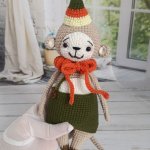 Игрушка вязаная интерьерная «Обезьянка»