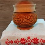 Солонка. Резной горчошек на кухню