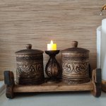 Набор кухонной утвари в русском стиле