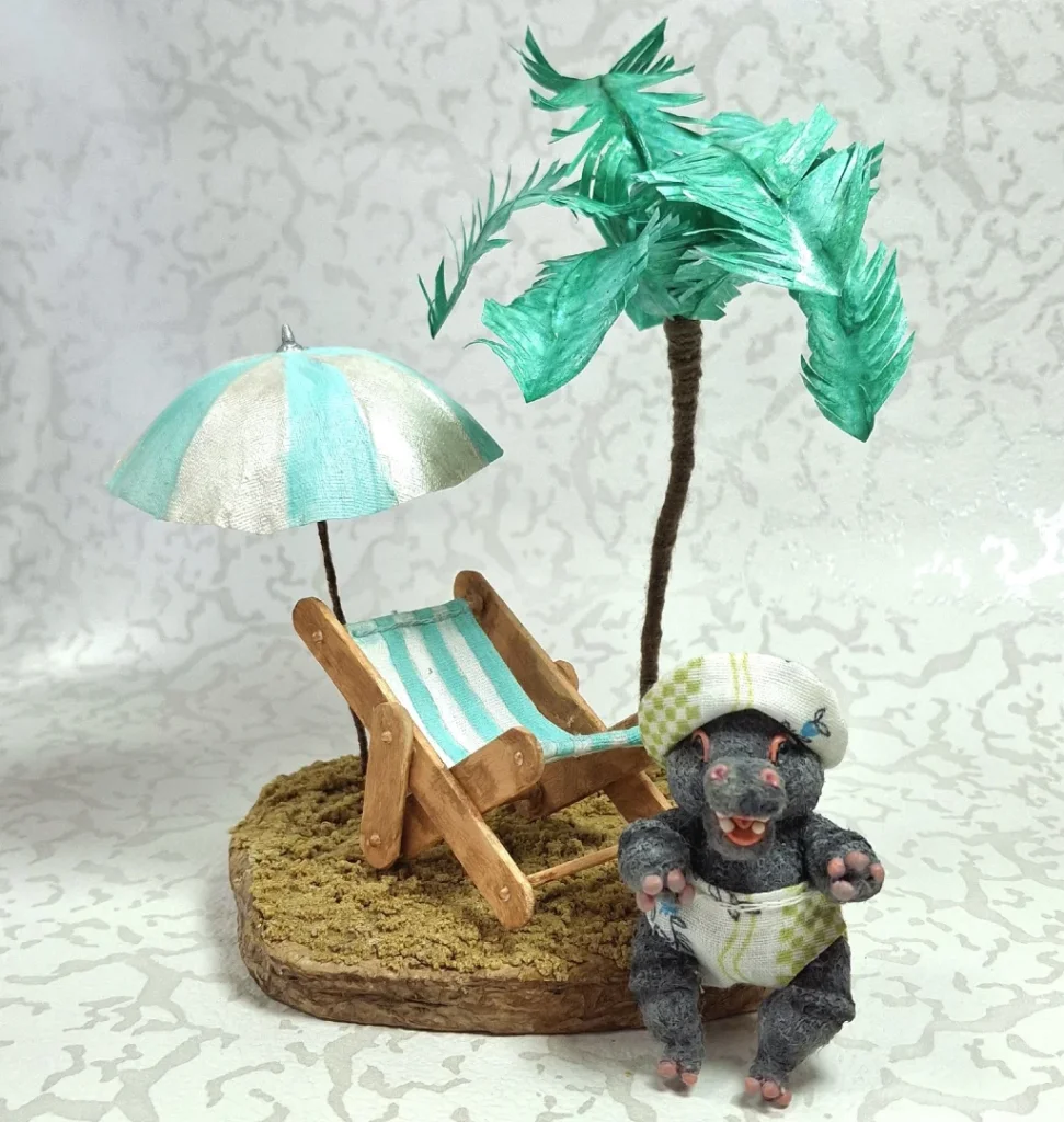 Бегемотик на пляже