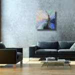 Текстурная картина Космический цветок