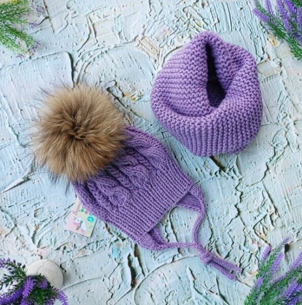 Детская шапка и снуд