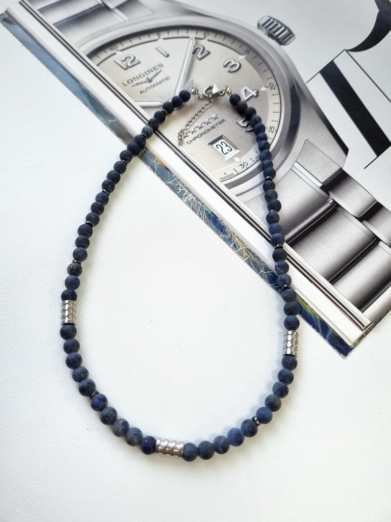 Чокер лазурит тёмный