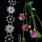 Браслет квиллинг «Ромашки»