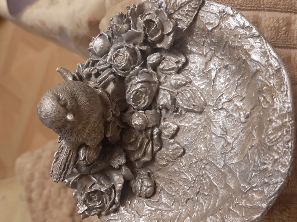 Тарелочка с птичками для мелочей.