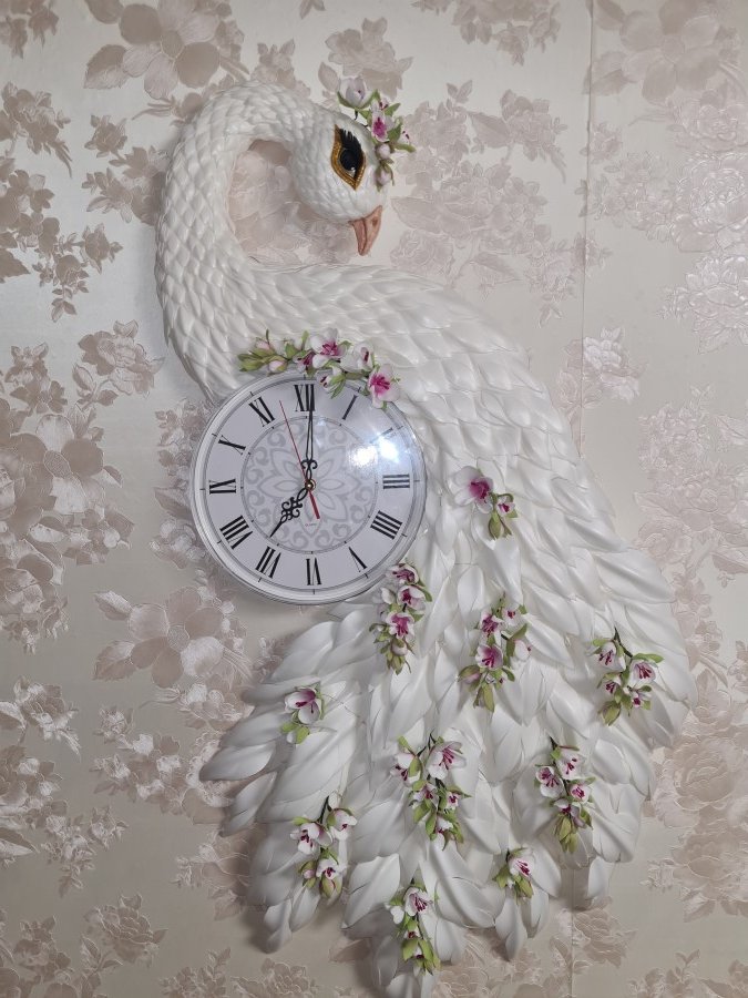 Часы Жар Птица со светящимся хвостом