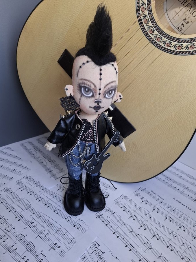 Кукла ручной работы Панк