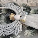 Ангел макраме панно