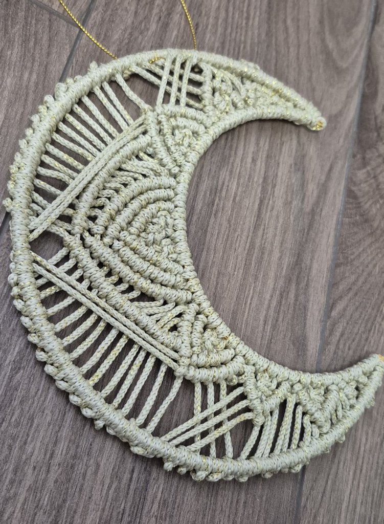 Панно ангел макраме