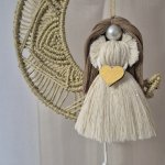 Панно ангел макраме