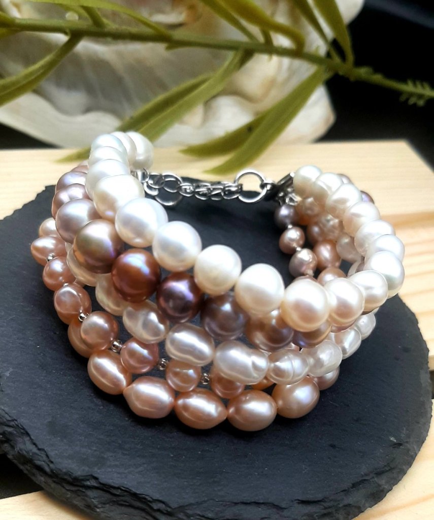 Браслет из натурального жемчуга