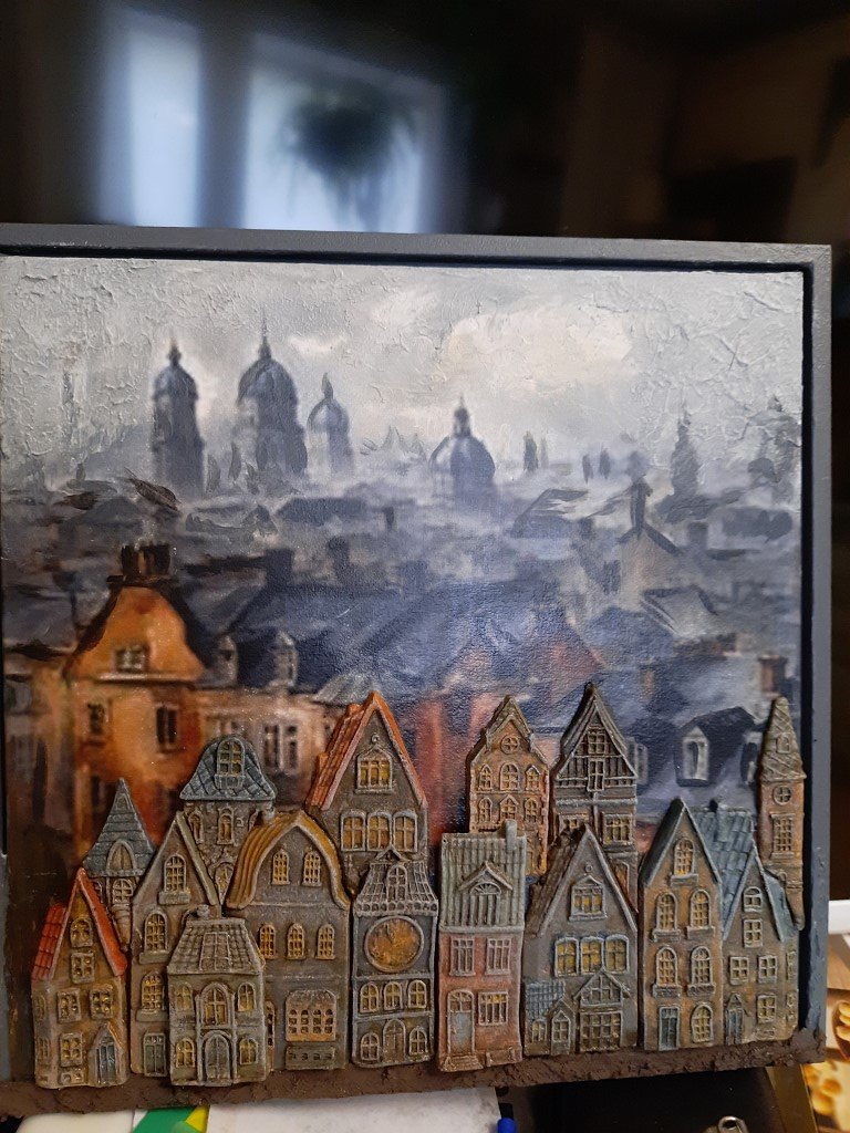 Панно домики