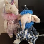 Мягкие игрушки Елинорожка и Слоник