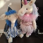 Мягкие игрушки Елинорожка и Слоник