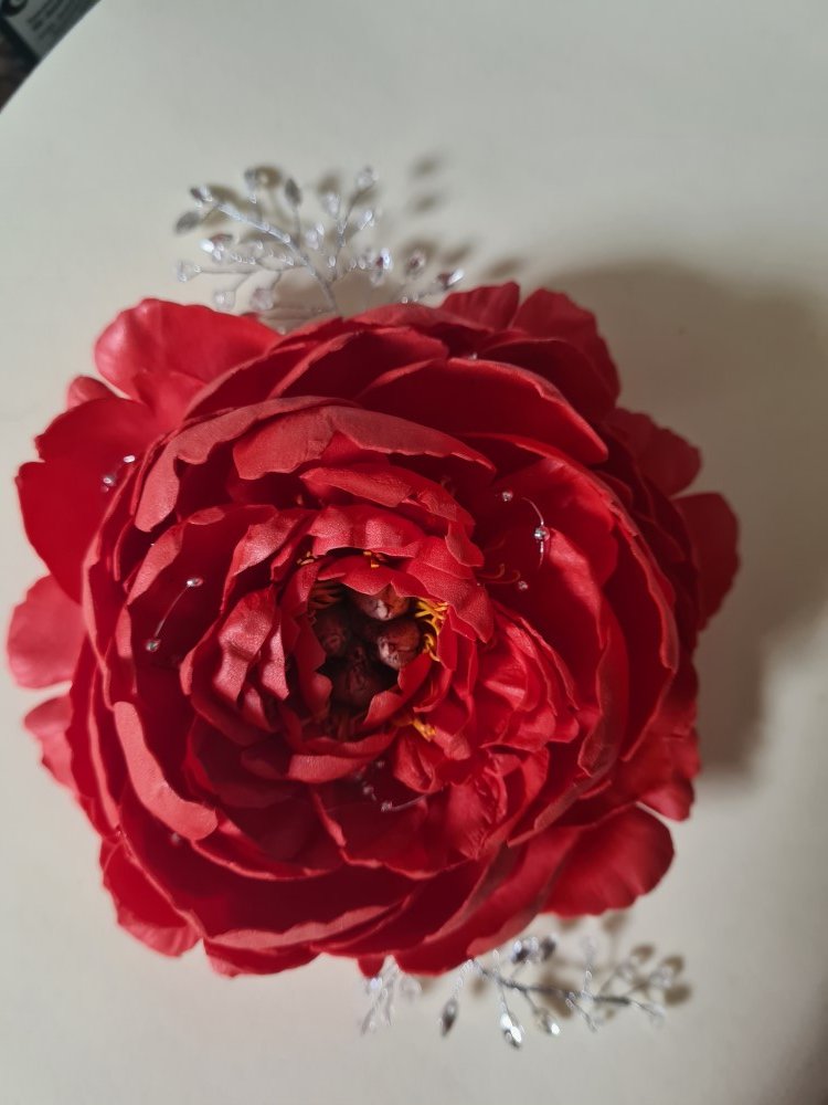 Брошь Пион из фоамирана