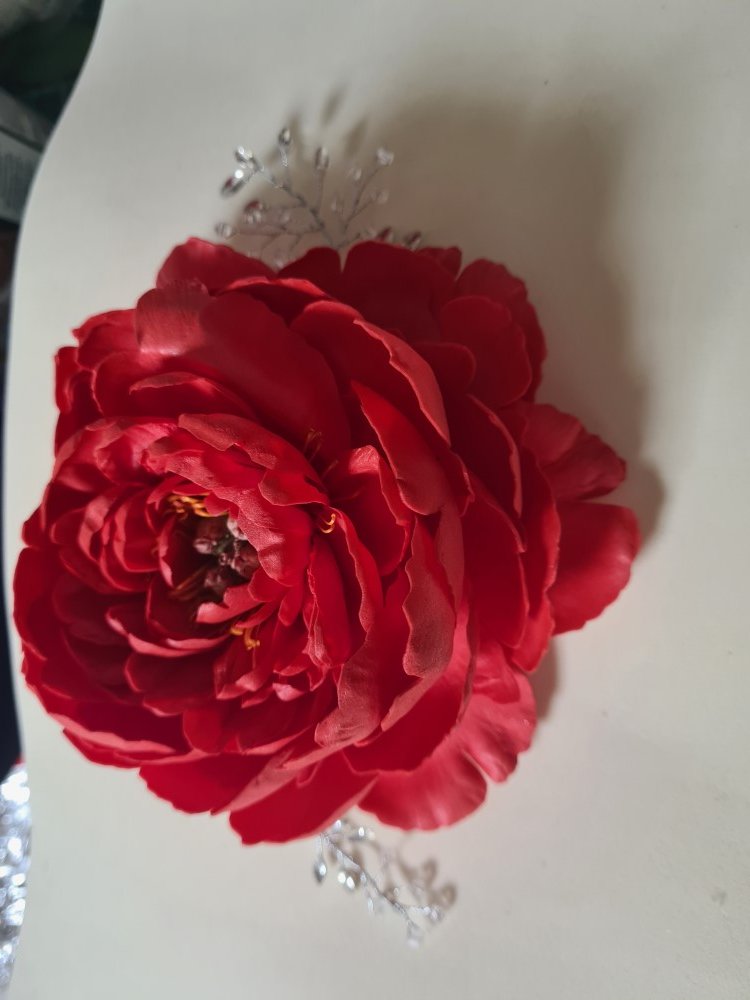 Брошь Пион из фоамирана