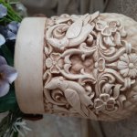 Кашпо для цветов с птичками