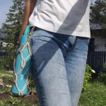 Сумка для телефона и бутылочница макраме