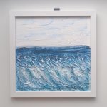 Текстурная картина Голубое море