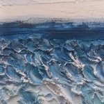 Текстурная картина Голубое море