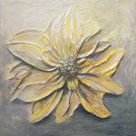 Текстурная картина Солнечный цветок