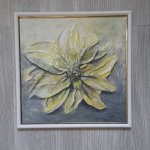 Текстурная картина Солнечный цветок