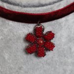 Чокер с цветком