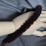 Двухсторонний браслет из бисера