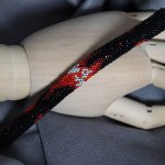 Двухсторонний браслет из бисера