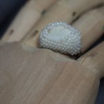 Кольцо с перламутром