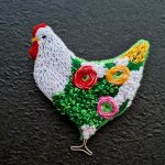 Брошь «курочка»