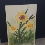 Текстурная картина Нарциссы. Май.