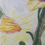 Текстурная картина Нарциссы. Май.
