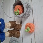 Кукла вязаная интерьерная «Пугало»