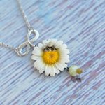 Комплект бижутерии «Ромашки&черепа «