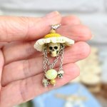 Комплект бижутерии «Ромашки&черепа «