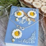 Комплект бижутерии «Ромашки&черепа «