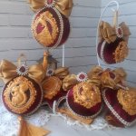 Ёлочные шары «Роскошь золота»