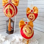 Ёлочные шары «Роскошь золота»