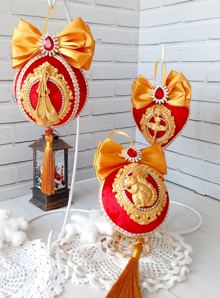 Ёлочные шары «Роскошь золота»